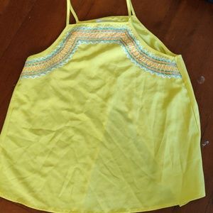 Yellow Gianni bini tank top